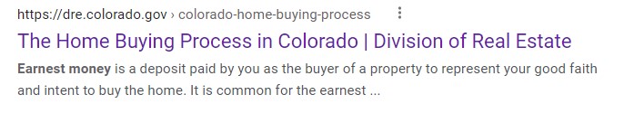 Earnest Money Search Legal SEO